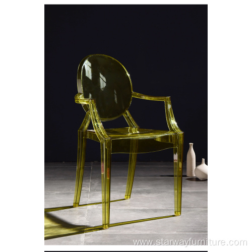 Wedding garden acrylic PC ghost armchair clear chair